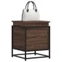 Caja de almacenaje con tapa madera marrón roble 40x40x51,5 cm de , Cestas para almacenaje - Ref: Foro24-848793, Precio: 43,94...