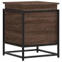 Caja de almacenaje con tapa madera marrón roble 40x40x51,5 cm de , Cestas para almacenaje - Ref: Foro24-848793, Precio: 44,55...