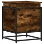 Caja de almacenaje con tapa madera roble ahumado 40x40x51,5 cm de , Cestas para almacenaje - Ref: Foro24-848791, Precio: 43,4...