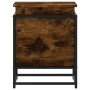 Caja de almacenaje con tapa madera roble ahumado 40x40x51,5 cm de , Cestas para almacenaje - Ref: Foro24-848791, Precio: 43,9...