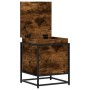 Caja de almacenaje con tapa madera roble ahumado 40x40x51,5 cm de , Cestas para almacenaje - Ref: Foro24-848791, Precio: 43,9...