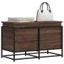 Caja de almacenaje con tapa madera marrón roble 80x40x51,5 cm de , Cestas para almacenaje - Ref: Foro24-848803, Precio: 68,47...