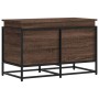 Caja de almacenaje con tapa madera marrón roble 80x40x51,5 cm de , Cestas para almacenaje - Ref: Foro24-848803, Precio: 69,94...