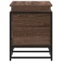 Caja de almacenaje con tapa madera marrón roble 80x40x51,5 cm de , Cestas para almacenaje - Ref: Foro24-848803, Precio: 68,47...