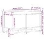 Caja de almacenaje con tapa madera marrón roble 80x40x51,5 cm de , Cestas para almacenaje - Ref: Foro24-848803, Precio: 68,47...