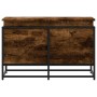 Caja de almacenaje con tapa madera roble ahumado 80x40x51,5 cm de , Cestas para almacenaje - Ref: Foro24-848801, Precio: 68,8...