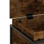 Caja de almacenaje con tapa madera roble ahumado 80x40x51,5 cm de , Cestas para almacenaje - Ref: Foro24-848801, Precio: 67,3...