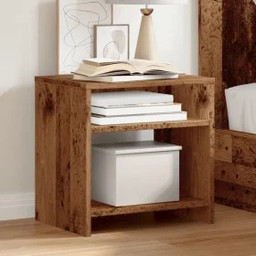 Mesita de noche madera de ingeniería envejecida 40x30x40 cm by , Nightstands - Ref: Foro24-855762, Price: 26,41 €, Discount: %