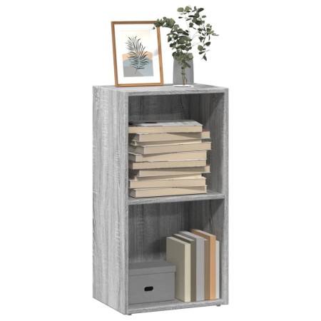 Estantería de madera de ingeniería gris Sonoma 40x30x77 cm de , Librerías y estanterías - Ref: Foro24-857863, Precio: 34,81 €...