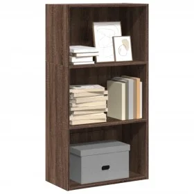 Estantería madera de ingeniería marrón roble 60x30x114 cm by , Bookcases and shelves - Ref: Foro24-857905, Price: 54,45 €, Di...