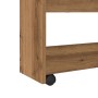 Carro de almacenaje estrecho 4 niveles madera roble artisian de , Carros de cocina y comedor - Ref: Foro24-855267, Precio: 61...