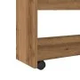 Carro de almacenaje estrecho 4 niveles madera roble artisian de , Carros de cocina y comedor - Ref: Foro24-855267, Precio: 60...