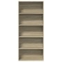 Estantería madera ingeniería color roble 80x30x189cm de , Librerías y estanterías - Ref: Foro24-3314671, Precio: 95,83 €, Des...