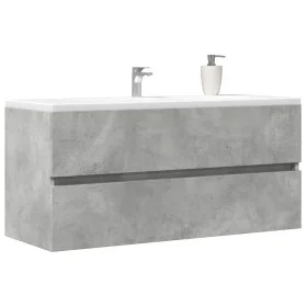 Armario para lavabo contrachapada gris hormigón 100x38,5x45 cm de , Muebles de baño - Ref: Foro24-856251, Precio: 51,93 €, De...
