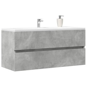 Armario para lavabo contrachapada gris hormigón 100x38,5x45 cm de , Muebles de baño - Ref: Foro24-856251, Precio: 52,45 €, De...