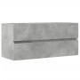 Armario para lavabo contrachapada gris hormigón 100x38,5x45 cm de , Muebles de baño - Ref: Foro24-856251, Precio: 52,45 €, De...