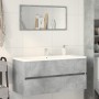 Armario para lavabo contrachapada gris hormigón 100x38,5x45 cm de , Muebles de baño - Ref: Foro24-856251, Precio: 52,45 €, De...