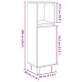 Armario de baño madera de ingeniería envejecida 30x30x100 cm de , Muebles de baño - Ref: Foro24-857208, Precio: 52,34 €, Desc...
