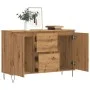 Aparador de madera de ingeniería roble artisan 104x35x70 cm de , Tocadores de baño - Ref: Foro24-857269, Precio: 127,39 €, De...