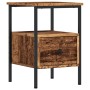 Mesita de noche madera de ingeniería envejecida 34x36x50 cm de , Mesitas de noche - Ref: Foro24-857262, Precio: 40,09 €, Desc...