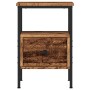 Mesita de noche madera de ingeniería envejecida 34x36x50 cm de , Mesitas de noche - Ref: Foro24-857262, Precio: 40,09 €, Desc...