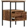Mesita de noche madera de ingeniería envejecida 34x36x50 cm de , Mesitas de noche - Ref: Foro24-857262, Precio: 39,48 €, Desc...
