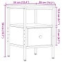 Mesita de noche madera de ingeniería envejecida 34x36x50 cm de , Mesitas de noche - Ref: Foro24-857262, Precio: 40,09 €, Desc...
