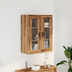 Armario de pared madera ingeniería marrón roble 69,5x34x90 cm de , Tocadores de baño - Ref: Foro24-857331, Precio: 100,37 €, ...