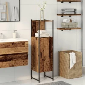 Armario de baño madera de ingeniería envejecida 33x33x120,5 cm by , bathroom vanities - Ref: Foro24-857706, Price: 61,83 €, D...