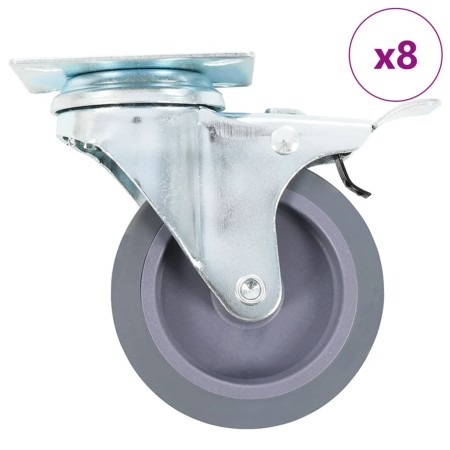 Ruedas giratorias 8 unidades 75 mm de , Manipulación de materiales - Ref: Foro24-277836, Precio: 35,96 €, Descuento: %