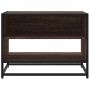 Mueble TV metal y madera ingeniería marrón roble 61x40x46 cm de , Muebles TV - Ref: Foro24-848883, Precio: 44,95 €, Descuento: %