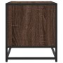 Mueble TV metal y madera ingeniería marrón roble 61x40x46 cm de , Muebles TV - Ref: Foro24-848883, Precio: 44,95 €, Descuento: %