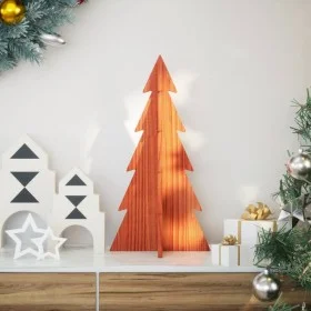 Árbol Navidad de adorno madera maciza pino marrón cera 59,5 cm by , Christmas trees - Ref: Foro24-858167, Price: 17,96 €, Dis...