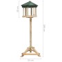 Comedero para pájaros de pie madera maciza de abeto 33x110 cm de vidaXL, Comederos para pájaros - Ref: Foro24-314817, Precio:...