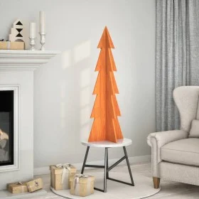 Árbol Navidad de adorno madera maciza pino marrón cera 112 cm de , Arboles de navidad - Ref: Foro24-858173, Precio: 35,47 €, ...