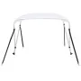 Bimini top with 2 white arches 150x120x110 cm by vidaXL, Boat storage covers - Ref: Foro24-93123, Price: 92,25 €, Discount: %