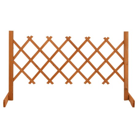 Valla de jardín enrejada madera maciza abeto naranja 120x60 cm de vidaXL, Paneles de vallas - Ref: Foro24-314822, Precio: 30,...