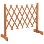 Valla de jardín enrejada madera maciza abeto naranja 120x60 cm de vidaXL, Paneles de vallas - Ref: Foro24-314822, Precio: 30,...