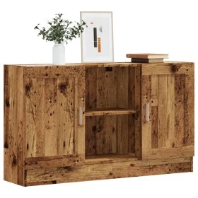 Aparador de madera ingeniería envejecida negro 120x30,5x70 cm von , Sideboards - Ref: Foro24-856162, Preis: 104,33 €, Rabatt: %