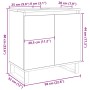 Armario de baño madera de ingeniería envejecida 58x33x60 cm de , Muebles de baño - Ref: Foro24-857220, Precio: 61,78 €, Descu...