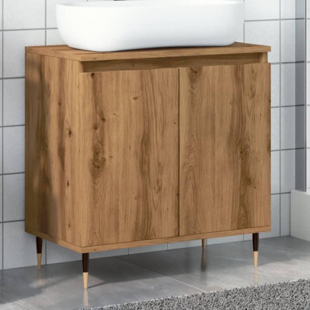 Armario de baño madera de ingeniería roble artisan 58x33x60 cm de , Muebles de baño - Ref: Foro24-857215, Precio: 58,07 €, De...