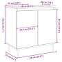 Armario de baño madera de ingeniería roble artisan 58x33x60 cm de , Muebles de baño - Ref: Foro24-857215, Precio: 58,07 €, De...