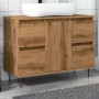 Mueble de baño madera de ingeniería roble artisan 80x33x60 cm de , Muebles de baño - Ref: Foro24-857236, Precio: 129,22 €, De...
