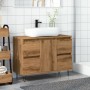 Mueble de baño madera de ingeniería roble artisan 80x33x60 cm de , Muebles de baño - Ref: Foro24-857236, Precio: 129,22 €, De...