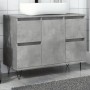 Mueble de baño madera de ingeniería gris hormigón 80x33x60 cm de , Muebles de baño - Ref: Foro24-857234, Precio: 91,49 €, Des...