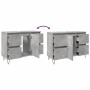 Mueble de baño madera de ingeniería gris hormigón 80x33x60 cm de , Muebles de baño - Ref: Foro24-857234, Precio: 91,49 €, Des...