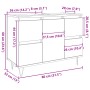 Mueble de baño madera de ingeniería gris hormigón 80x33x60 cm de , Muebles de baño - Ref: Foro24-857234, Precio: 91,49 €, Des...