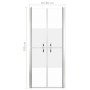 Puerta de ducha ESG medio esmerilado 86x190 cm de vidaXL, Puertas de ducha - Ref: Foro24-148788, Precio: 239,58 €, Descuento: %