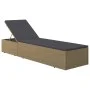 Tumbona de ratán sintético marrón y gris oscuro de vidaXL, Tumbonas - Ref: Foro24-310146, Precio: 144,49 €, Descuento: %