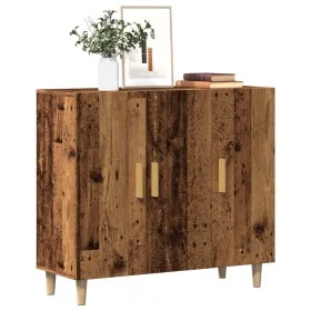 Aparador de madera de ingeniería envejecido 90x34x80 cm de , Aparadores - Ref: Foro24-856890, Precio: 100,88 €, Descuento: %